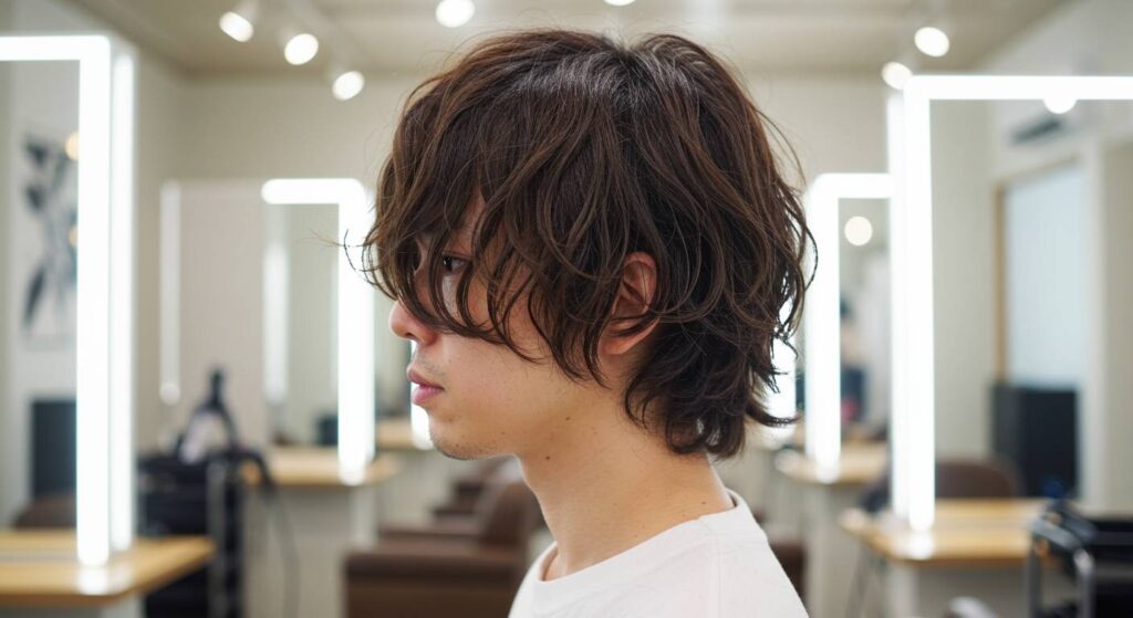 メンズダウンパーマで作る抜け感スタイル！札幌美容室WE RULEの技術力