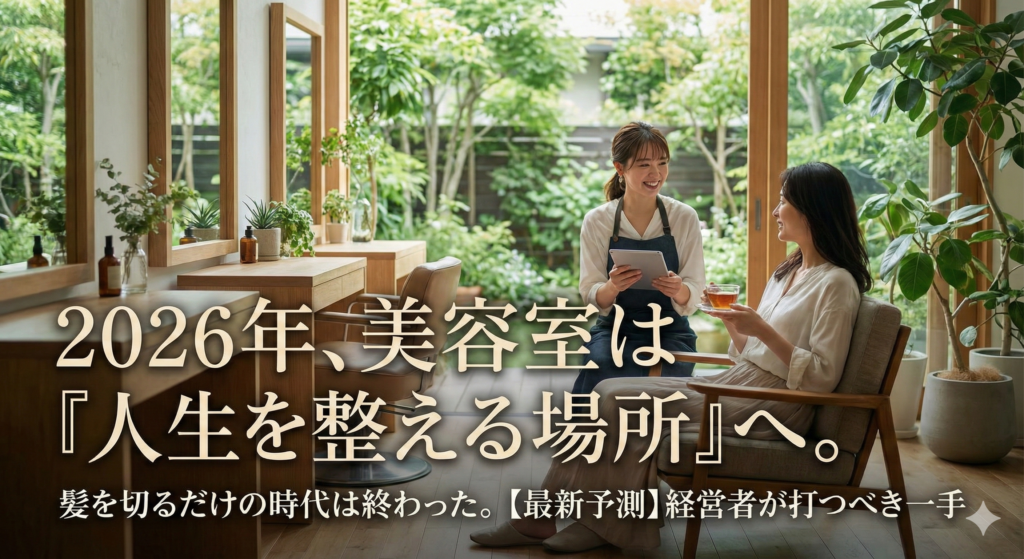【2026年最新予測】美容室は「髪を切る場所」から「人生を整える場所」へ。