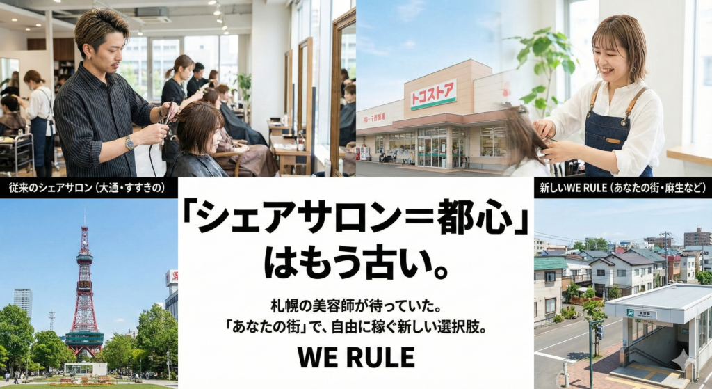 札幌の美容師が待ち望んだ「あなたの街」で自由に稼げる新しい形
