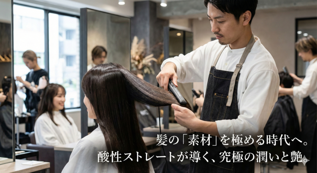 【2026年最新】酸性ストレートの真実。縮毛矯正との違いから、失敗しないための「髪の体力」診断まで徹底解説