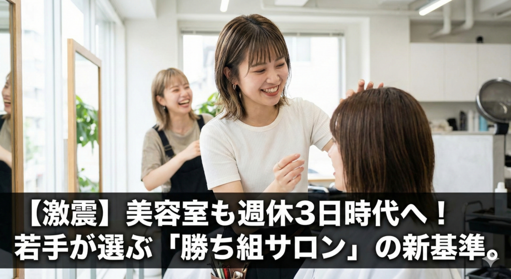 【2026年激震】ついに美容室も「完全週休3日制」が標準に？
