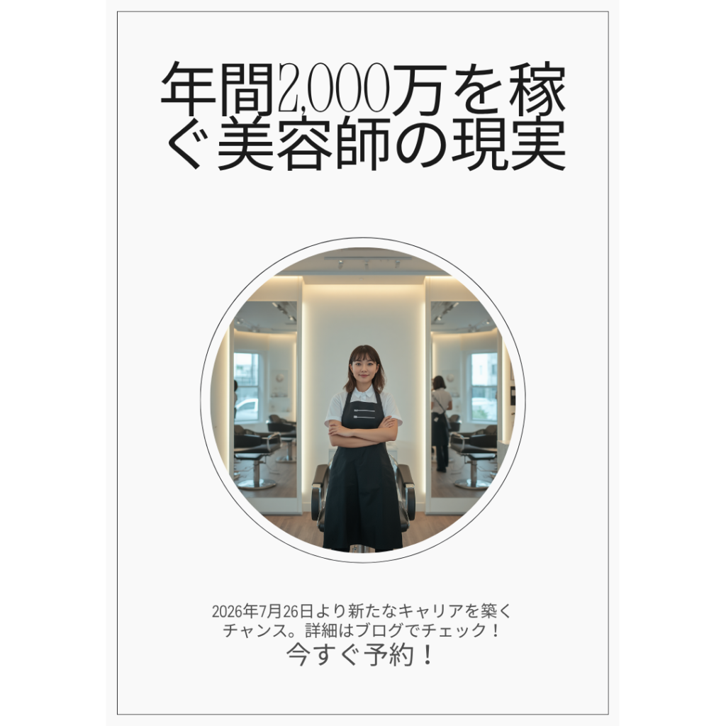 年間2,000万円を稼ぐ美容師たちの現実。NYNY表彰データから読み解く「高収入美容師」の条件