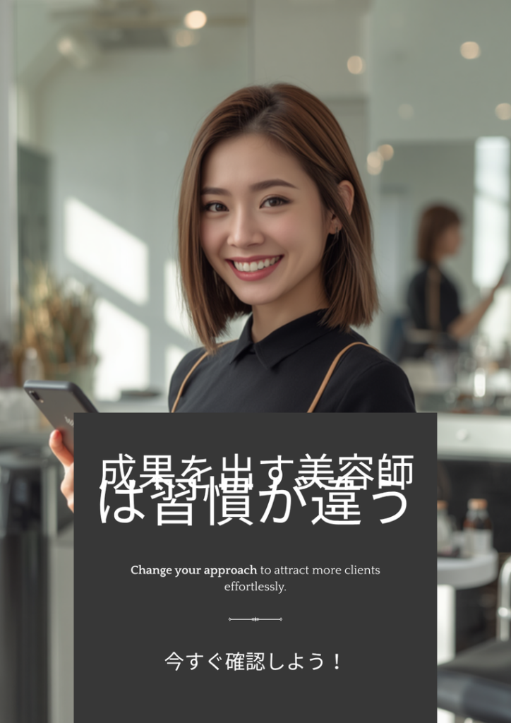 次回予約とSNS発信が集客を変える。政府調査が明かした「成果を出した美容師の共通点」