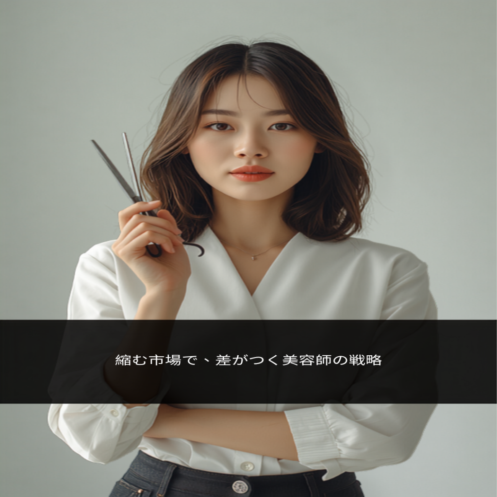理美容サロン市場が5年ぶりの縮小へ。来店頻度が下がる時代に、美容師が収入を守る戦略とは