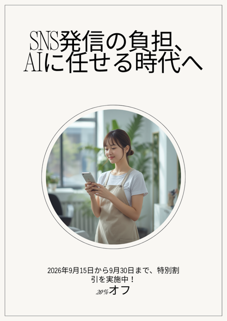 SNS発信の負担をAIが軽減？「サロメイト」に見る美容室集客の新常識